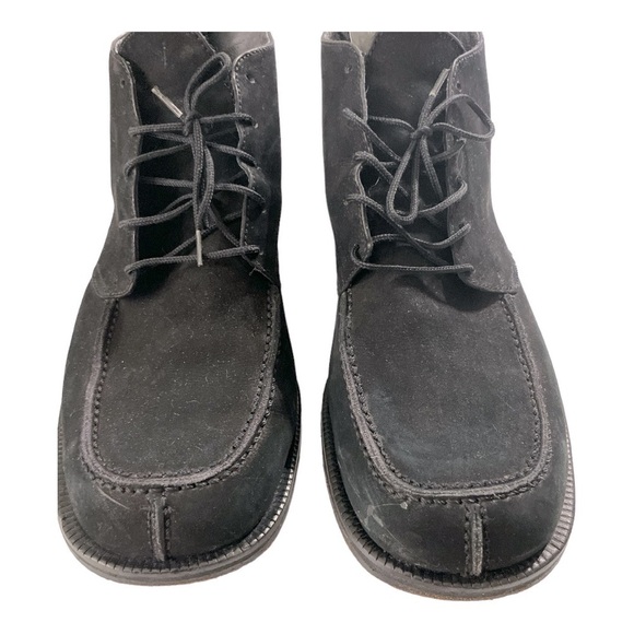 Scandro Mens Size EU 43
US 10 Black Boots Suede Uppers Lace Up - Picture 3 of 9